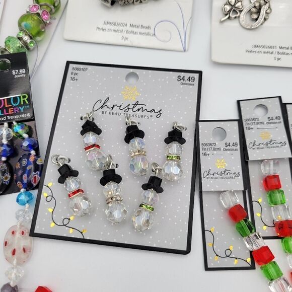 New High Quality Art Glass & Metal Beads Assorted Lot - Picture 8 of 14